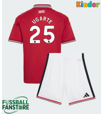 Manchester United Manuel Ugarte #25 Replik Heimtrikot Kinder 2026-27 Kurzarm (+ Kurze Hosen)